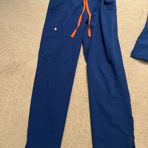 Figs Technical Collection Blue Scrub Pants